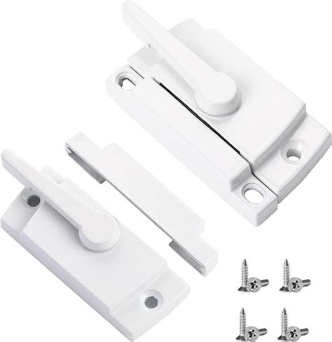 2 Sets Window Locks White Window Sash Locks Window Latch Replacement