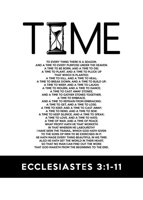 Ecclesiastes 3 1 11 Poster Picture Metal Print Paint By Abconcepts Displate