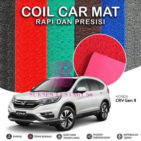 Jual Karpet Mobil Premium Honda Crv Gen Mie Bihun Warna Abu Abu