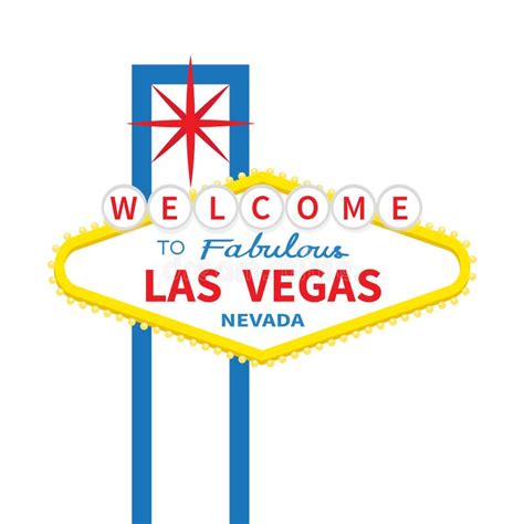 Welcome To Fabulous Las Vegas Sign Icon Classic Retro Symbol Red Star