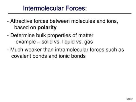 Ppt Intermolecular Forces Powerpoint Presentation Free Download