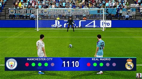 Pes 2020 Manchester City Vs Real Madrid Penalty Shootout Uefa