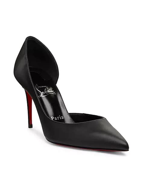 Shop Christian Louboutin Iriza 85mm Satin Dorsay Pumps Saks Fifth Avenue