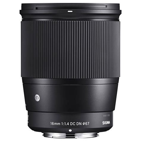 Sigma 16mm F1 4 Dc Dn Black Sony E Mount Camera Lens Ldlc 3 Year