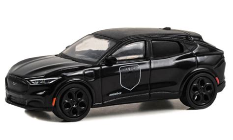 Miniature Ford Mustang 1 64 Greenlight Mach E GT Noire 2023 Voiture