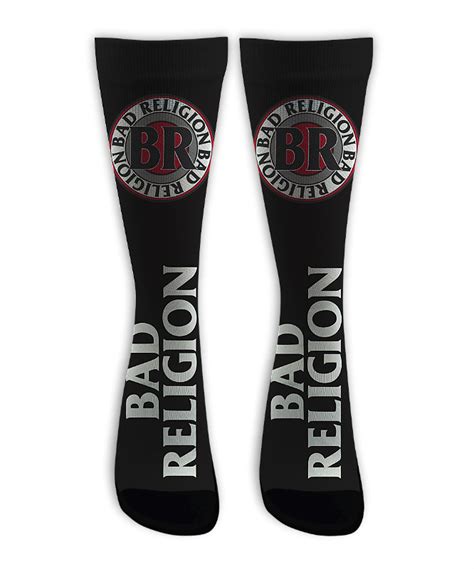 Meia Cano Alto Bad Religion New Logo Black Bos Store Meia Cano