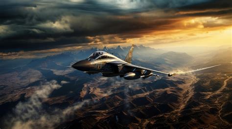 Premium AI Image | Fighter jet fighter in the sky