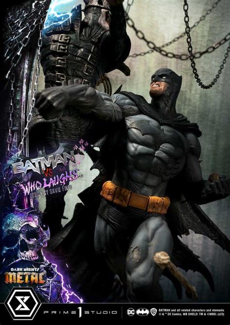 Dark Nights Metal Ultimate Premium Masterline Batman Vs Batman Who Laughs 1 4 Scale Statue