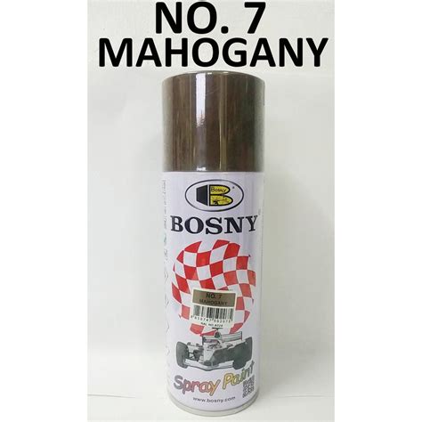 BOSNY SPRAY PAINT NO 7 MAHOGANY 300 GRAMS PER CAN QUICK DRYING