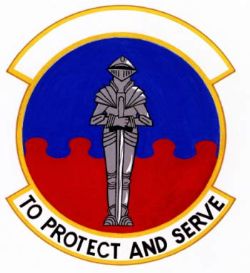 Coat Of Arms Crest Of Th Security Forces Squadron Us Air Force