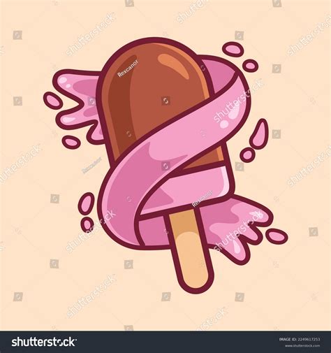 Ice Cream Splash Cartoon Stock Vector Royalty Free 2249617253