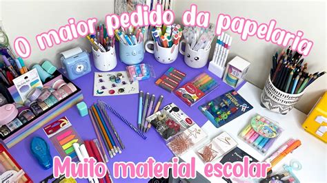 EMBALANDO O MAIOR PEDIDO DA PAPELARIA MAIOR COMPRA DE MATERIAL ESCOLAR