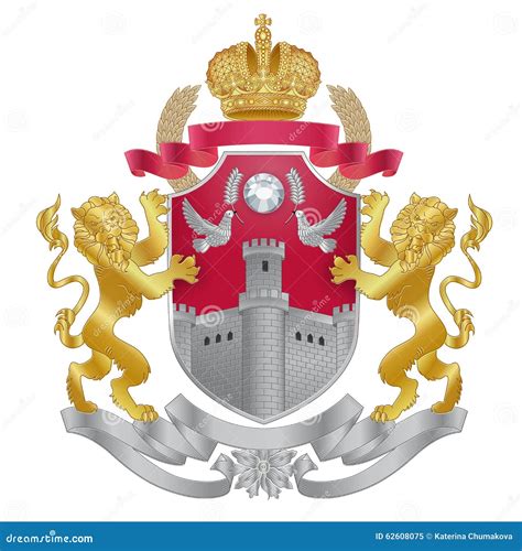 Vector Heraldic Royal Crests Coat Of Arms Stock Vector Illustration