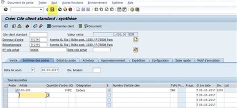 Astuce SAP Comment Saisir Rapidement Une Commande De Vente SAP And Co