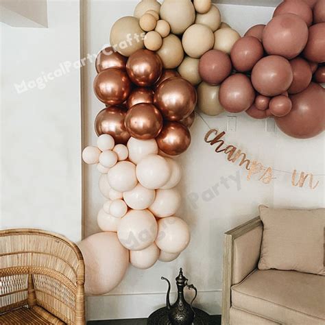 Pcs Blush Nude Balloon Arch Garland Kit Wedding Pink Apricot Etsy