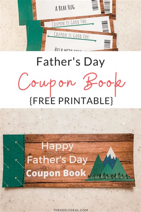 Father S Day Coupon Book Gift Free Printable The Keele Deal