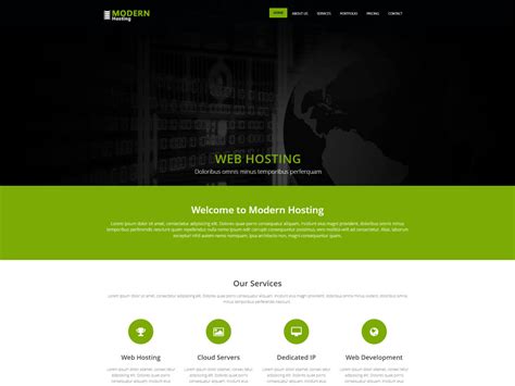 20+ Free Web Hosting Templates HTML5 - TemplatesJungle