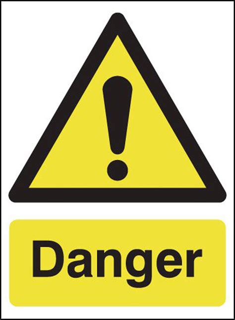 Danger Sign Yellow Warning Signs Morsafe Supplies Uk