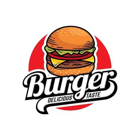 Premium Vector Burger Logo Template Modelos De Logotipo Logomarca