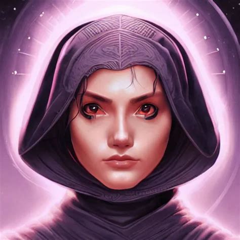 Female Jedi Master Wearing The Traditional Jedi Robe Stable