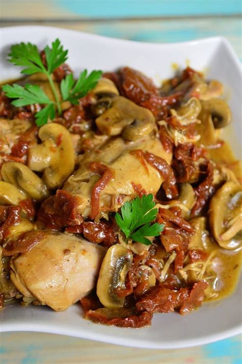 Slow Cooker Sun Dried Tomato Chicken Marsala Recipe Marsala Chicken Recipes Slow Cooker