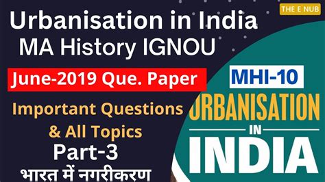 Ma History Ignou Mhi Urbanisation In India June