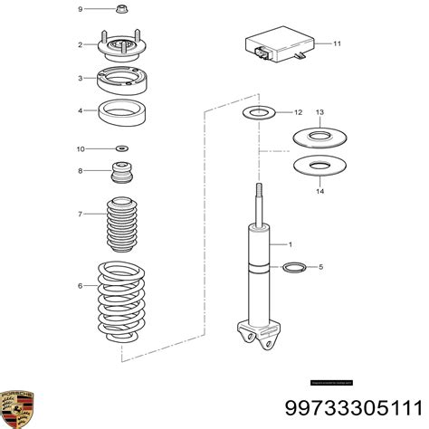 Porsche Amortiguador Trasero