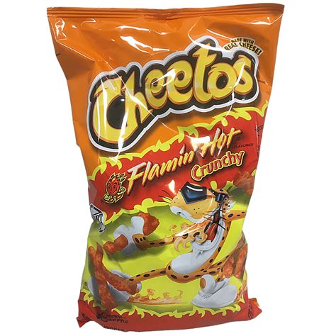 Cheetos Crunchy Flamin Hot Cheese Snacks 10 X 226g Jdm