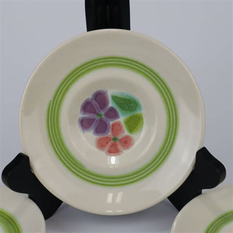 Franciscan Floral Earthenware Vintage Saucers Set of Four - Etsy