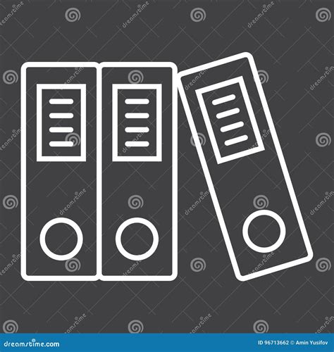 Classify Line Icon Outline Symbol Vector Illustration Concept Sign