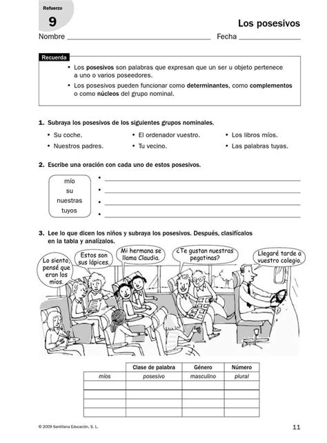 Lengua Repaso Y Ampliación 3º Primaria Santillana Apuntes de lengua