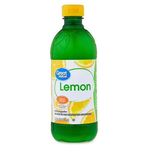 Great Value Lemon Juice 15 Fl Oz