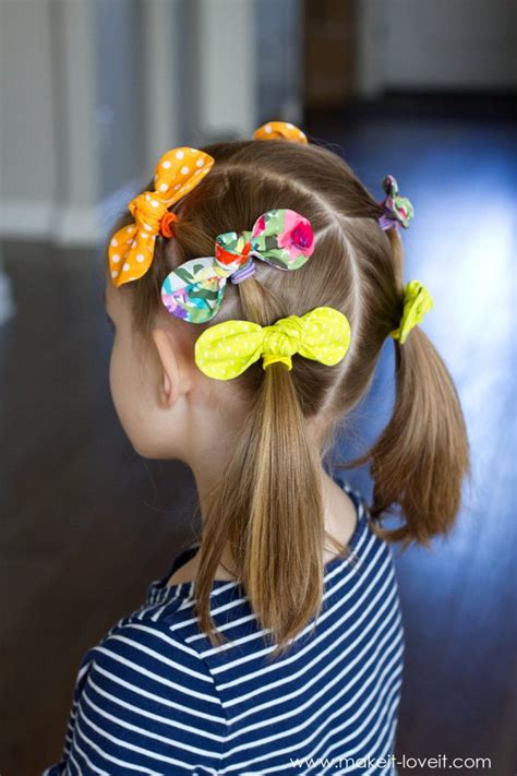 Diy Fabric Knot Hair Bows Hairstyle Ideas Make It Love It