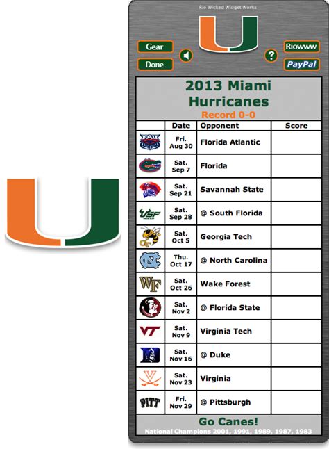 Pin on Officially Licensed College Football Schedule Dashboard Widgets