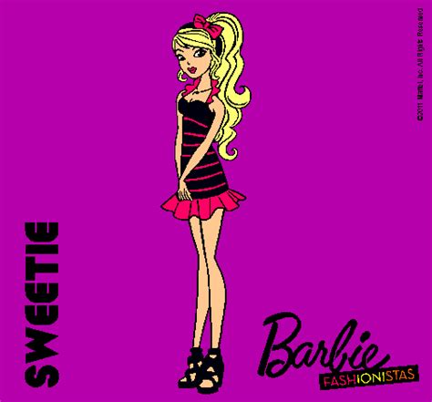 Dibujo De Barbie Fashionista 6 Pintado Por Valeria123 En Dibujos Net El