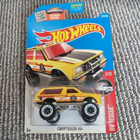 Hot Wheels Chevy Blazer X Yellow Hw Rescue Perfect Birthday Etsy