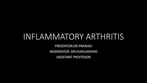 Inflammatory Arthritis Filepptx