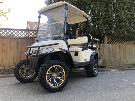 White Lifted Ezgo Rxv Golf Cart Big Thunder Golf Carts