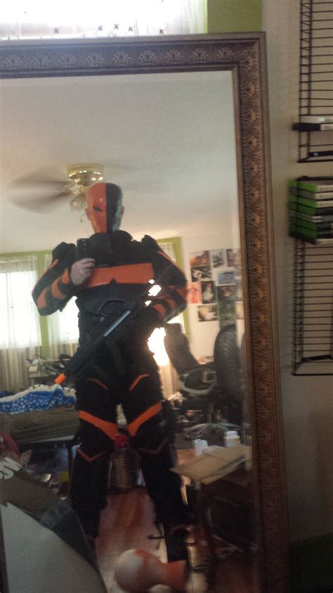 Deathstroke armor 2.0 test fit w/ assault rifle by shadowcrone on DeviantArt