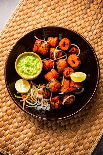 Premium Photo Tandoori Soya Chaap Or Soy Chap Dish Prepared By