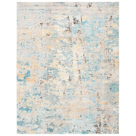 Safavieh Madison Pembrooke 8 X 10 Grayblue Indoor Abstract Area Rug At