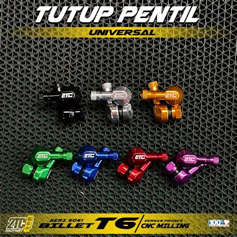 Jual Pentil Bengkok Tutup Pentil Motor Ban Tubeless Bahan Aluminium