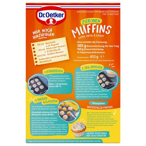 Zitronen Muffins Online Kaufen Dr Oetker Shop