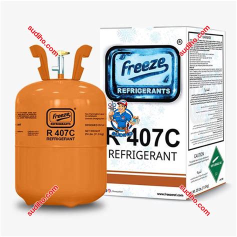 Gas Lạnh R407c Freeze Refrigerant Bình 113 Kg Chính Hãng Sudiho