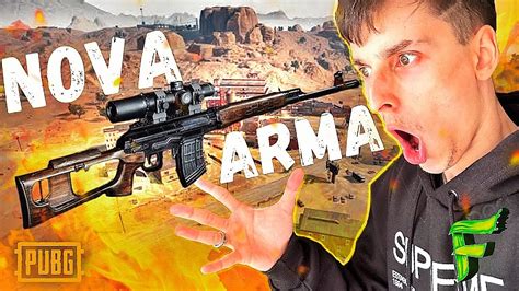 ARMA NOVA NO PUBG É A MELHOR ARMA DO JOGO NOVA ATUALIZAÇÃO YouTube