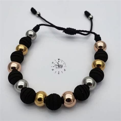 Pulsera Neopreno Acero Inoxidable Golden Store