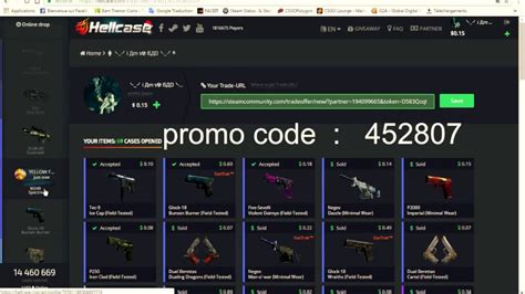 Promo Code 2 HELLCASE Free CS Go Skins YouTube