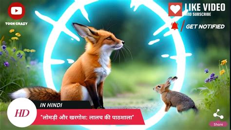 4k लोमड़ी और खरगोश लालच की पाठशालाhindi Kahaniya Ll Fox And Rabbit