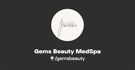 Gems Beauty MedSpa Instagram Facebook TikTok Linktree