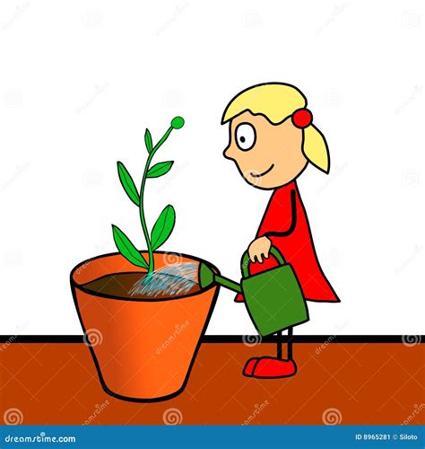 Cultivation of flowers stock illustration. Illustration of cultivation - 8965281